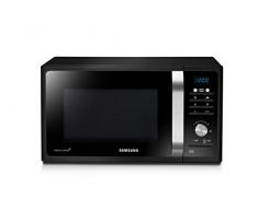 Samsung MG23F301TAK/EC Microondas con Grill, 23 Litros de Capacidad, Potencia 800W/1100 W, Interior Cerámico Enamel, Sistema de Ondas TDS, Color Negro