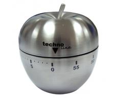 Technoline Kzw Iii - Temporizador de Cocina Analógico, diseño de Manzana, color plateado