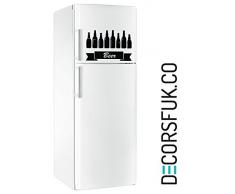 Diseño de jarra de cerveza para frigorífico adorno adhesivo para vinilo autoadhesivo - tamaño A4 - Lámina de decoración de/pared/kitchen de Vinilo/botellas de cerveza