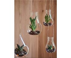 Partydeco CF 1 Recipiente de jarrón de Vidrio con cordón