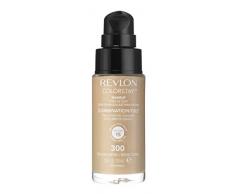 Revlon Colorstay 24H, Base de maquillaje para rostro, para cutis mixto/graso, SPF15, con dosificador, color Beige (300 Golden Beige), 30ml