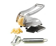 Cortador De Patatas Fritas Con Hoja De Acero Inoxidable Profesional - Pelador Universal