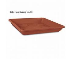 Veca - Plato Quadrato 30x30 cm Terracota (Maceta 32)