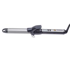 BaByliss I Pro Curler C525E - Rizador de pelo cerámico, 25 mm, pantalla LCD, punta fría, cable giratorio, color negro
