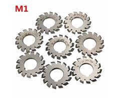 EsportsMJJ Módulo 1 Pa20 Alesaje 22M M #1-8 Cortador Espiral De La Fresadora del Engranaje del Hss 6