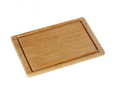 WMF Bamboo Tabla de Cortar de Madera de Bambú con Surco para LÃquidos, 38 x 25 cm