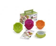 LÃ©kuÃ© 0240706SURM017 Set Moldes reposteria Silicona, Verde