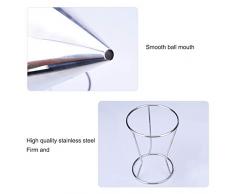 Dispensador de embudo de Acero Inoxidable con Soporte para Tartas Cupcakes Dosificador de Chocolate Para La Cocina del Hotel Panadería