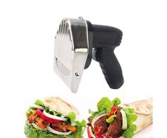 YJQMS Eléctrico Gyro Kebab Cuchillo Eléctrico A Cero Inoxidable Kebab Kniferebanador de Carne inalámbrico Cuchillo máquina de Alimentos de Cocina rebanador de Carne