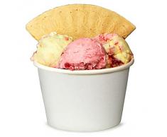 Papel Ice Cream glue blanco 8 oz/230 ml - manga de 50 | Fiesta glue, Treat glue, helado vasos, vasos para helado, bañera de postre, vasos de papel desechables