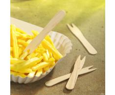 PAPSTAR PAP18201 Potato Fork Madera 1000pieza(s) Tenedor - Tenedores (1000 Pieza(s), 8,5 cm)