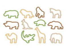 Tescoma 630930 JGO 12 Cortapastas Zoo Delicia Kids, De plÃ¡stico