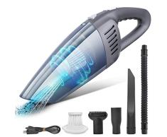 Temfly Aspiradora de Mano, Aspirador de Mano Sin Cable 8000PA, Aspirador Mano Sin Cable Potente con Filtro HEPA Lavable para Aspiradoras Húmedas y Secas para Hogares y Automóviles
