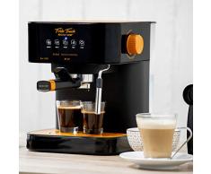 ECODE Cafetera Espresso Forte Touch, 20 Bar, Panel Táctil, Estructura INOX, Boquilla De Espuma Capuccinatore, 1.6 litros, Express, 1050 Watts ECO-420