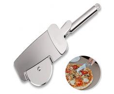 Sinogoods Cortador de Pizza, 4 en 1 Multifuncional Cortapizzas Pizza Cutter con Rueda de Acero Inoxidable, Pala de pizza, Apto para lavavajillas