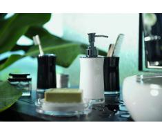 Spirella Ã7 x 12 cm, Negro colección Sydney, Portacepillos de Dientes, AcrÃlico