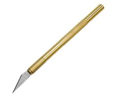 Artibetter Hobby Cuchillos Precisión Arte Cortador Punta Fina Cuchillas Artesanales Cuchillo Libro de Recuerdos Cuchillo Herramientas de Arte para Artistas Estudiantes Amarillo
