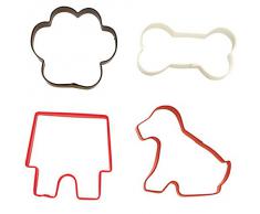 Wilton Set de 4 cortadores de Galletas con diseÃ±o de Mascotas