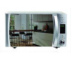 Candy CMXG 25 GDSS Microondas con Grill y Cook in App, Capacidad 25L, 40 programas automáticos, 5 Niveles, Plato Giratorio 34,5cm, Potencia 900 W / 1000 W, 25 litros, Espejo