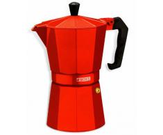 Monix M281706 M281706-Cafetera Italiana, 6 Tazas, Color Fresa, Aluminio, 10 cm