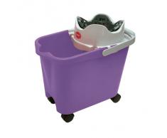 Mery M111618 - Cubo de fregar con ruedas y escurridor automatico, surtido: colores aleatorios (rojo, azul y lila)
