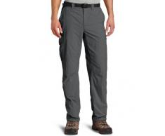 Columbia Silver, Pantalones de senderismo para hombre, Negro (Grill), 30W/32L