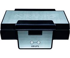 Krups FDK 251 - Gofrera, 850 W, acero inoxidable, negro/gris