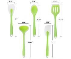 Zubita Juego de Utensilios de Cocina, 5 Utensilios de Cocina de Silicona
