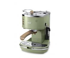 DeLonghi ECOV 311.GR Cafetera automática independiente, 1100 W, 1,4 L, 15 bares, acero inoxidable, verde