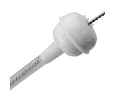 Cepillo de Biberón de Leche Cepillo para Limpiar Copas Vasos Botellas Cepillo de Acero Inoxidable Limpiar en 360 Grados (paquete de 20)