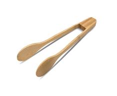 Pinzas de bambú para servir comida, de agarre largo, perfectas para servir o cocinar,Ligeras y resistente, Perfecto para voltear carne, tomar una tostada o servir una ensalada.