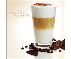 Pro-Art-Bilderpalette gla515bÂ Caramel Macchiato - Cuadro de Cristal (50 x 50 cm), diseÃ±o de Vaso de cafÃ©