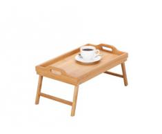Zeller 25273 Bandeja de Cama, Madera, Marrón, 50x30x22 cm