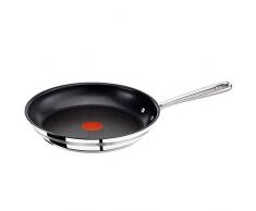 Tefal E85606 - Sartén, acero inoxidable, plata, 28 cm