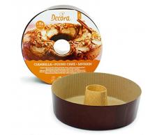 DECORA 0320175 Molde bizcocho, Papel de Horno, marrón, 3 Unidad