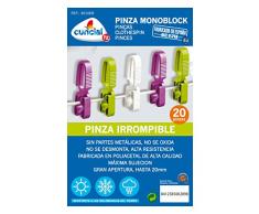PINZA ROPA MONOBLOCK IRROMPIBLE 20 UNIDADES