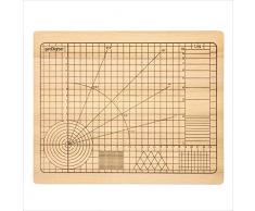 getDigital 11780 Tabla de Corte de Alta Precisión de Madera de Haya sin Tratar con Ángulos y Formas Geométricas 31 x 25 x 2 cm
