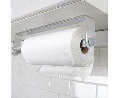 Portarrollos de Pared, Adhesivo Portarrollos de Cocina Soporte Rollo Papel Cocina - Aluminio, Sin Perforar, Astilla