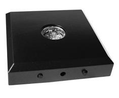 Kaltner Präsente - Posavasos (con luces led multicolor), color negro