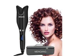 Rizador de Pelo Profesional, Plancha Rizadora de Pelo Automatico Vapor con Pantalla Digital LED Recubrimiento Cerámico para Cabello Largo y Corto.
