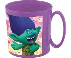 Trolls- Taza plástico microondas, 350 ml (Stor S84104)
