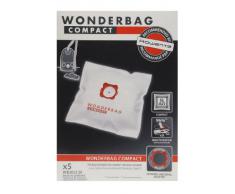 Rowenta Wonderbag Compact WB305120 - Pack de 5 bolsas para aspiradora, universal para aspiradores con una capacidad de 3 L, máx. filtración al 96 % de micropartículas