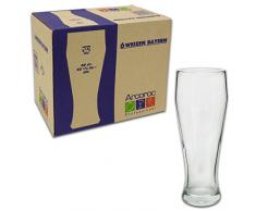 Arcoroc trigo bávara vaso de cerveza 690ml, la marca de llenado en at 500ml, 6 Vaso