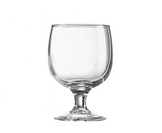 Arcoroc Amelia vasos para Vino, Vidrio Templado sin la marca de llenado, Transparente, 190 ml, 12 Piezas