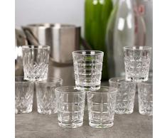 Queensway vasos de chupito de alta calidad, 12x Marina Shot Glasses