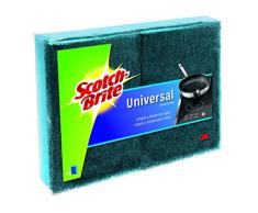 Scotch-Brite Estropajo Laminado Universal, Azul-No Raya, 2 Unidad