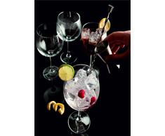 Luminarc Fiesta Combinados - Set de 6 piezas (incluye 4 copas, cuchara y medidor)