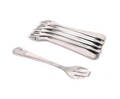 Tenedores de Ostras - 6 piezas -Inox 18/10 - cozydiscount