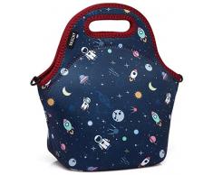 VASCHY Bolsa de Almuerzo para Niños Bolso de Almuerzo de Neopreno con Cremallera para la Escuela
