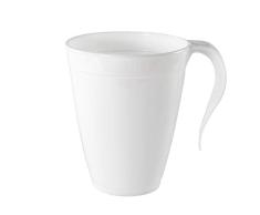 Tazas desechables de plástico para café y té, con asa, 227 ml, suministros de fiesta, 10 unidades
